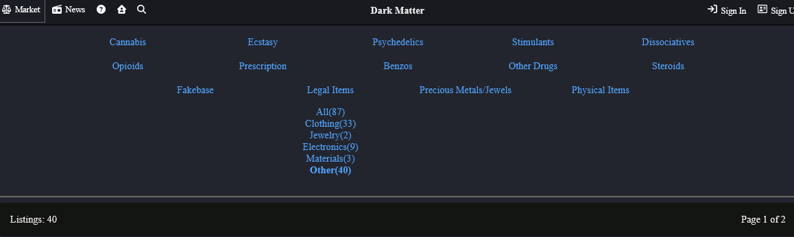 darkmatter darknet site